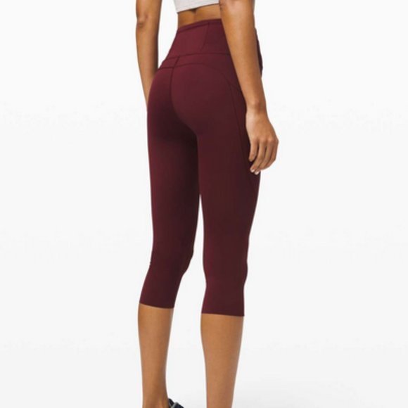 Lululemon Fast and Free High-Rise Crop - Cassis - Picture 2 of 7